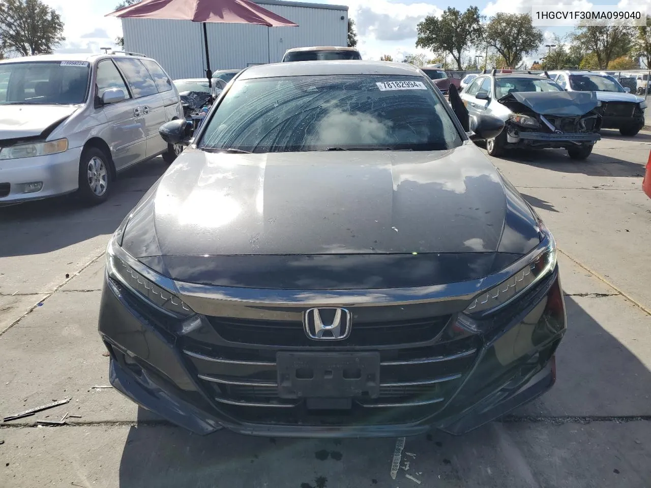 2021 Honda Accord Sport VIN: 1HGCV1F30MA099040 Lot: 78182994