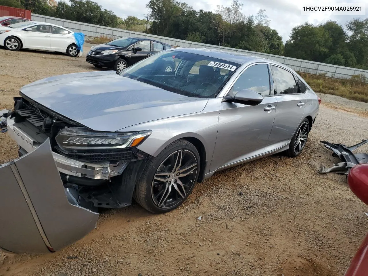 2021 Honda Accord Touring VIN: 1HGCV2F90MA025921 Lot: 78390584