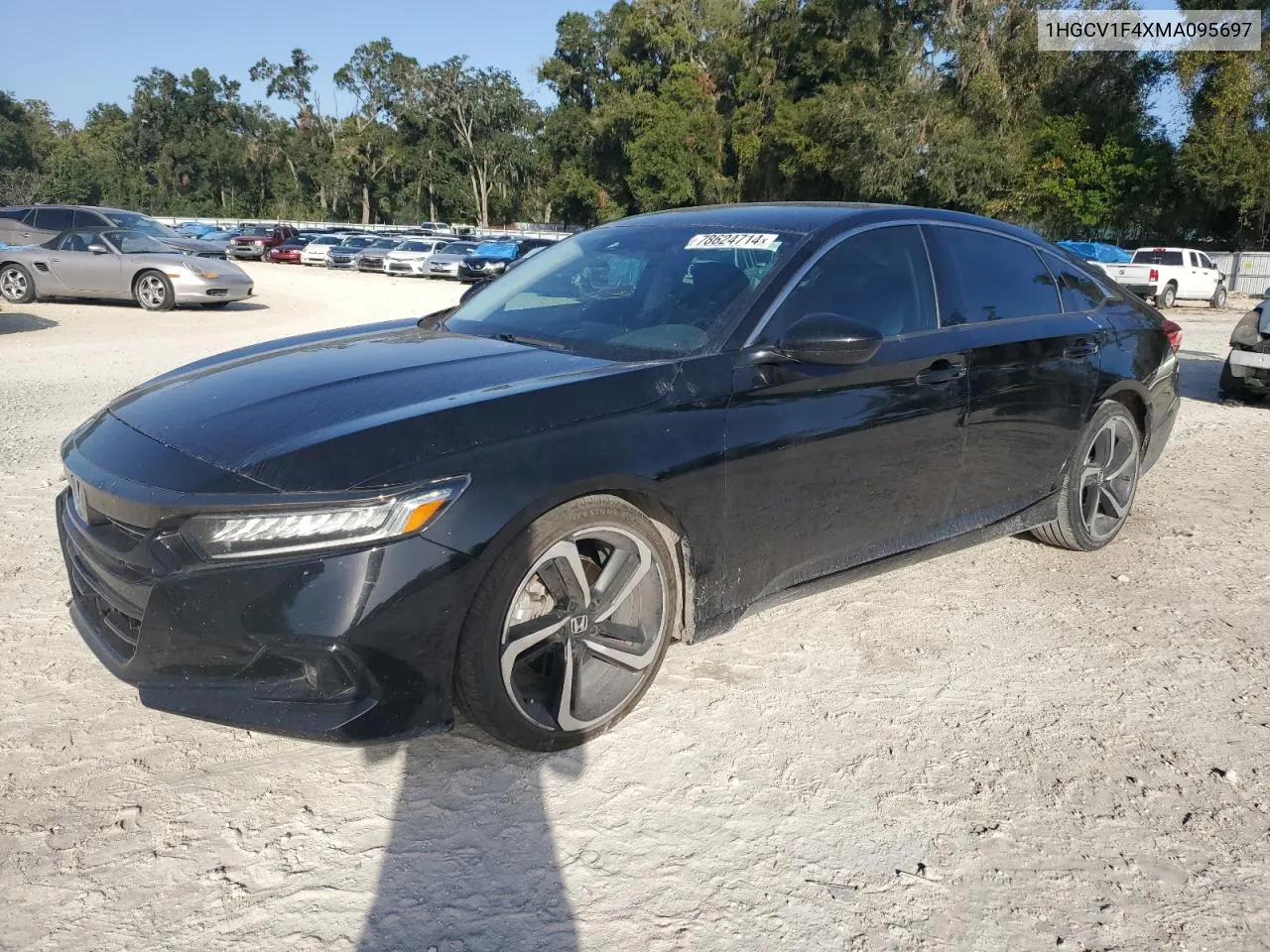 2021 Honda Accord Sport Se VIN: 1HGCV1F4XMA095697 Lot: 78624714