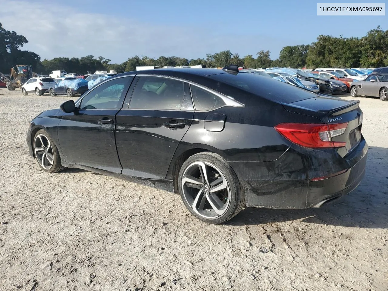 2021 Honda Accord Sport Se VIN: 1HGCV1F4XMA095697 Lot: 78624714