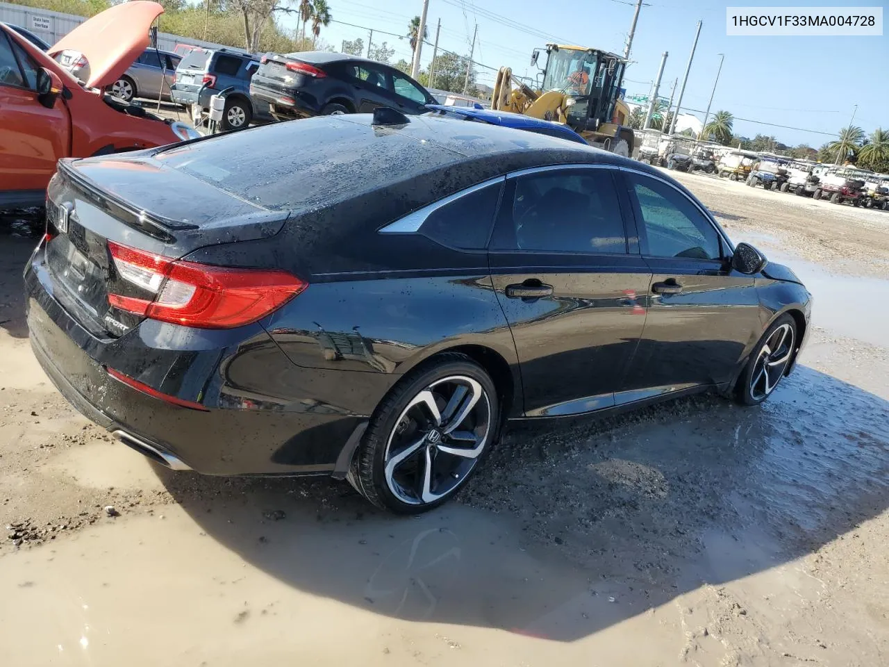 2021 Honda Accord Sport VIN: 1HGCV1F33MA004728 Lot: 78628044