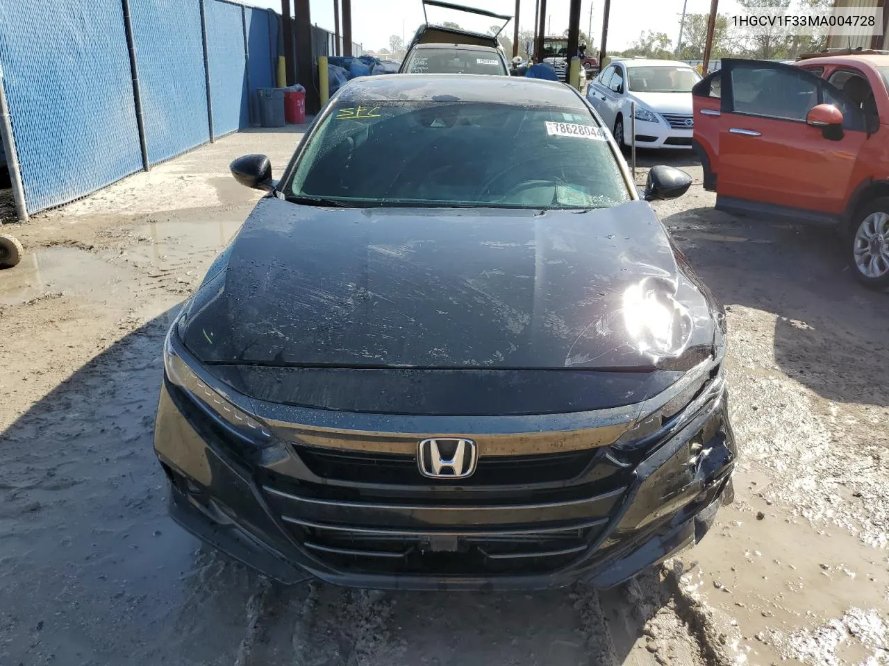 2021 Honda Accord Sport VIN: 1HGCV1F33MA004728 Lot: 78628044