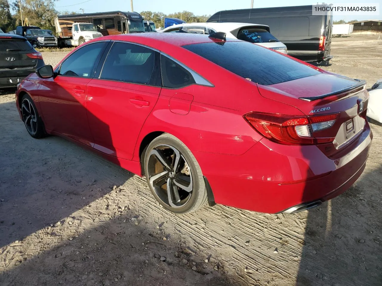 2021 Honda Accord Sport VIN: 1HGCV1F31MA043835 Lot: 78806264