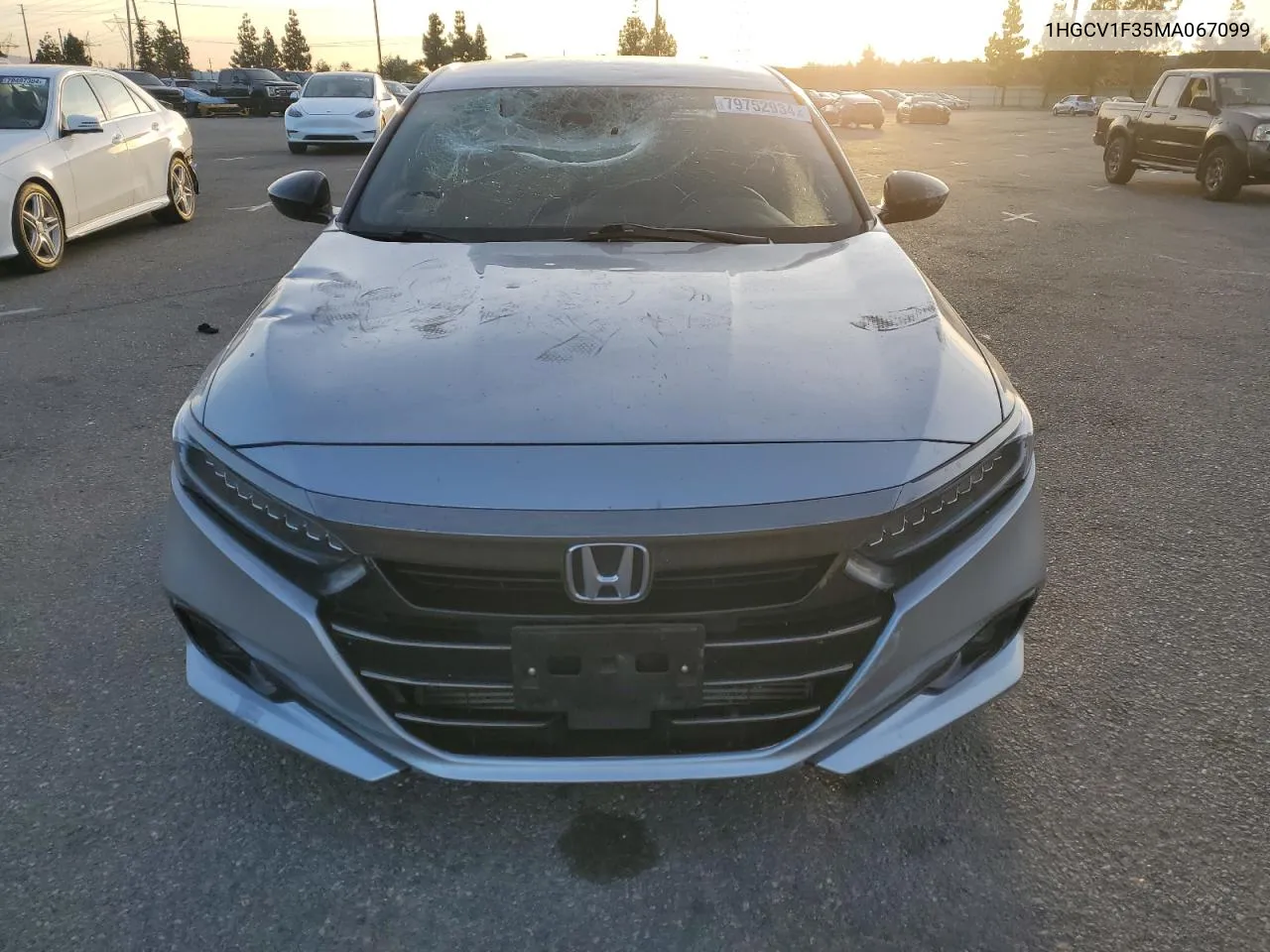 2021 Honda Accord Sport VIN: 1HGCV1F35MA067099 Lot: 79752934