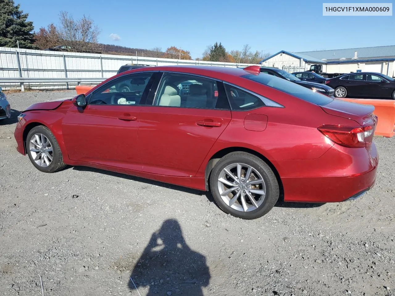 2021 Honda Accord Lx VIN: 1HGCV1F1XMA000609 Lot: 79810354