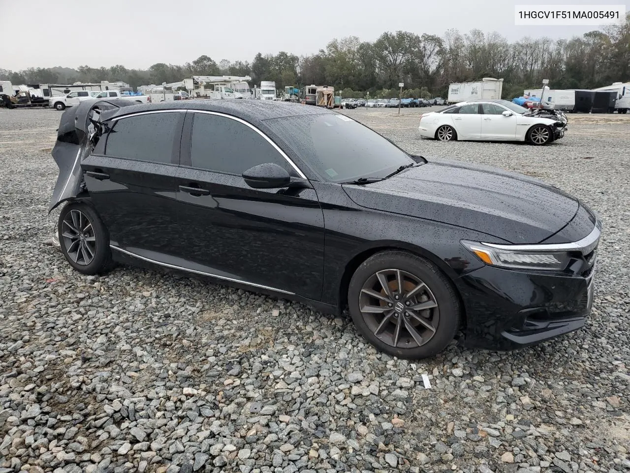 2021 Honda Accord Exl VIN: 1HGCV1F51MA005491 Lot: 80013914