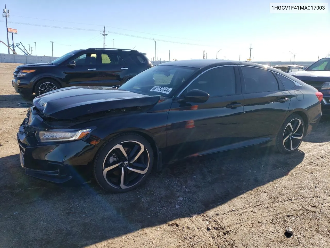 2021 Honda Accord Sport Se VIN: 1HGCV1F41MA017003 Lot: 81159844