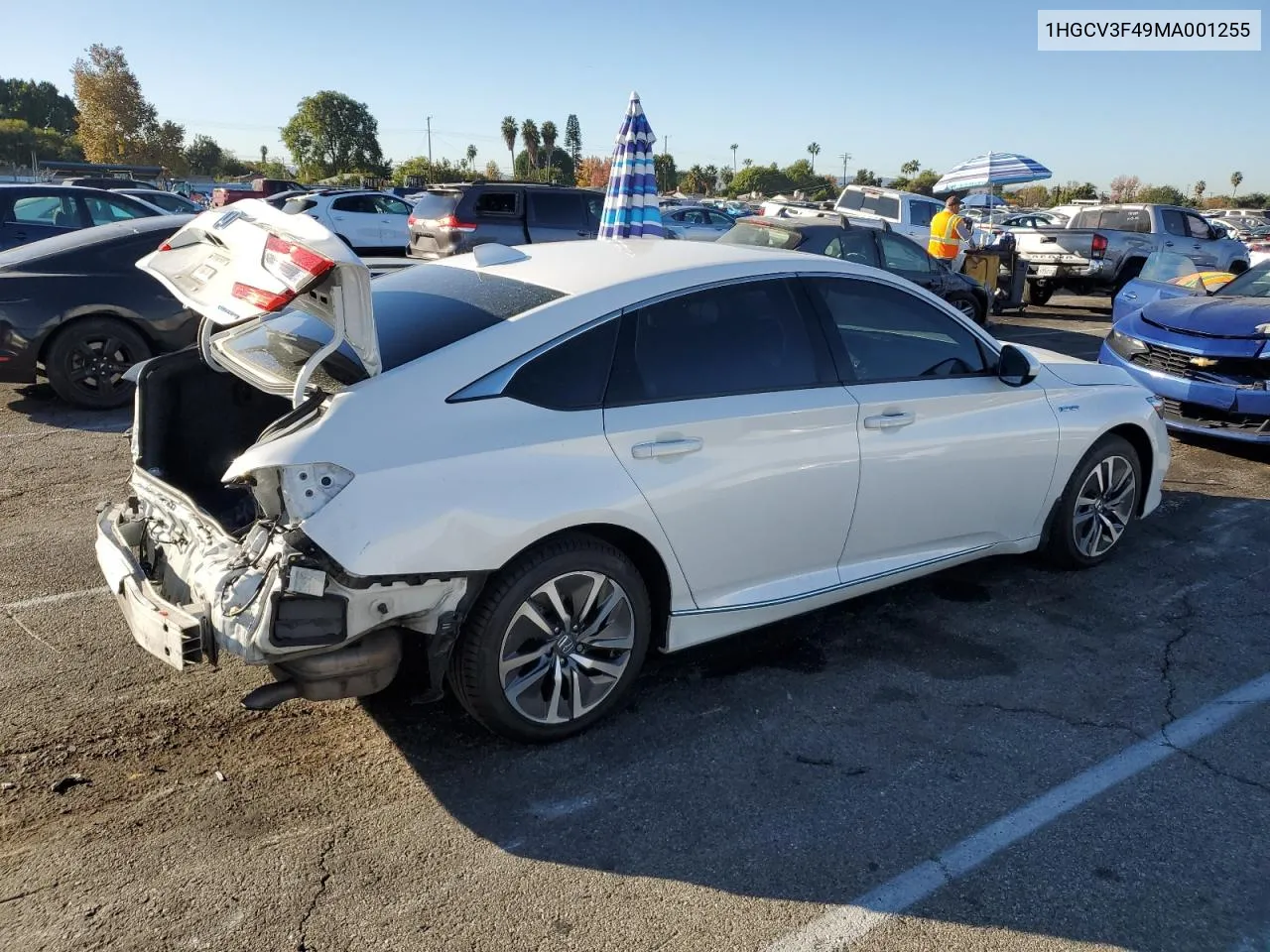 2021 Honda Accord Hybrid Ex VIN: 1HGCV3F49MA001255 Lot: 81383874