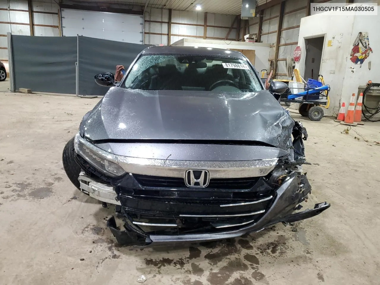 2021 Honda Accord Lx VIN: 1HGCV1F15MA030505 Lot: 81798614