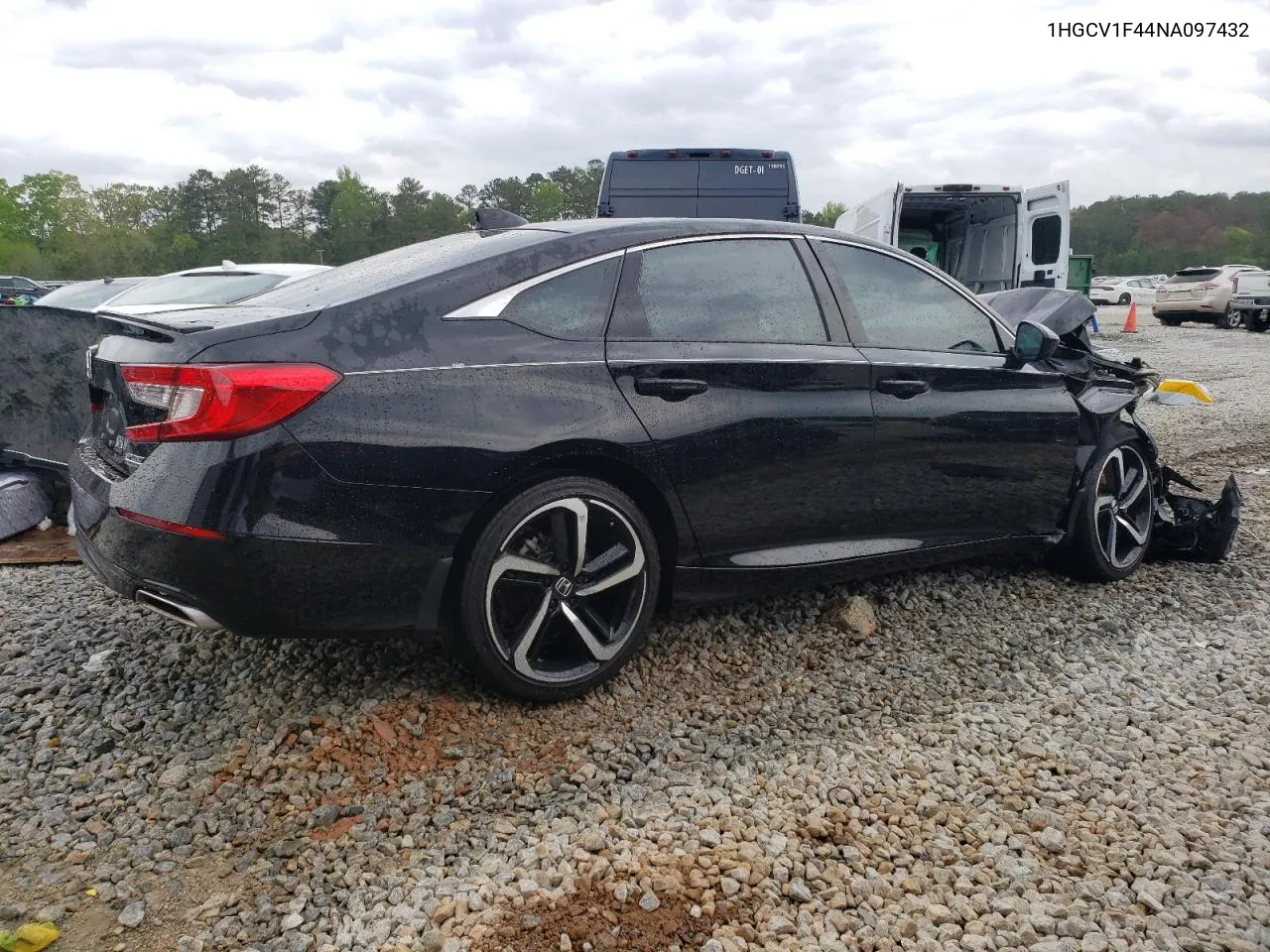 1HGCV1F44NA097432 2022 Honda Accord Sport Se