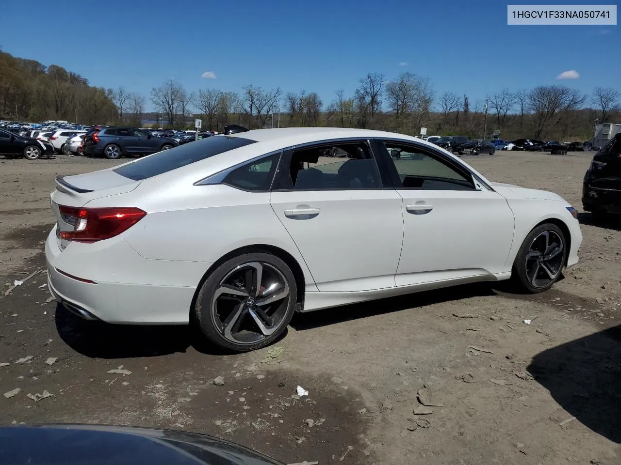 1HGCV1F33NA050741 2022 Honda Accord Sport