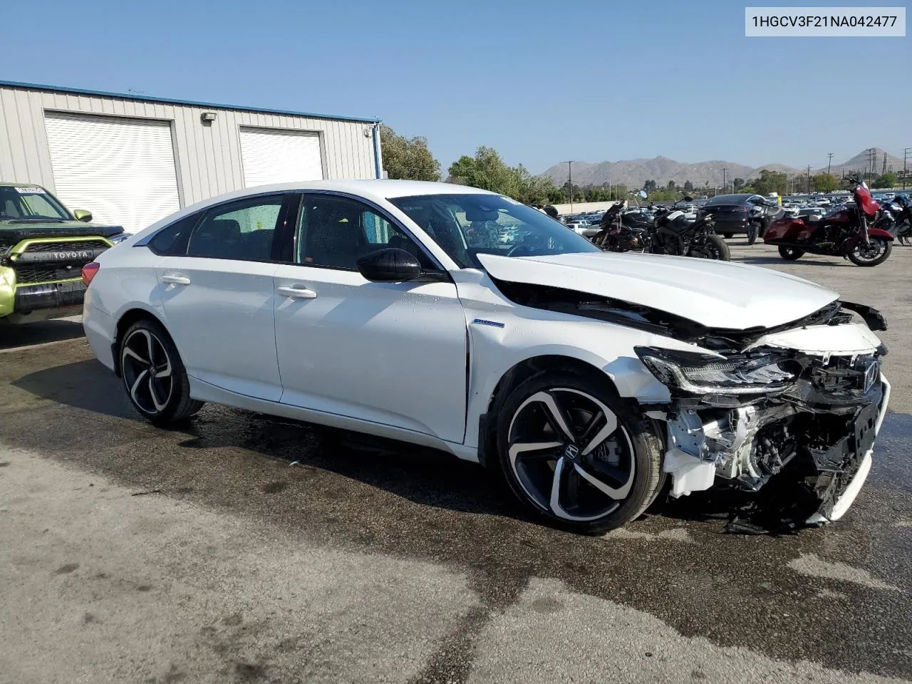 2022 Honda Accord Hybrid Sport VIN: 1HGCV3F21NA042477 Lot: 52725424