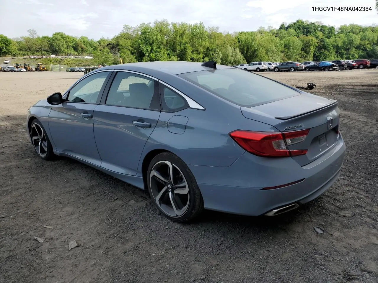 2022 Honda Accord Sport Se VIN: 1HGCV1F48NA042384 Lot: 53057044