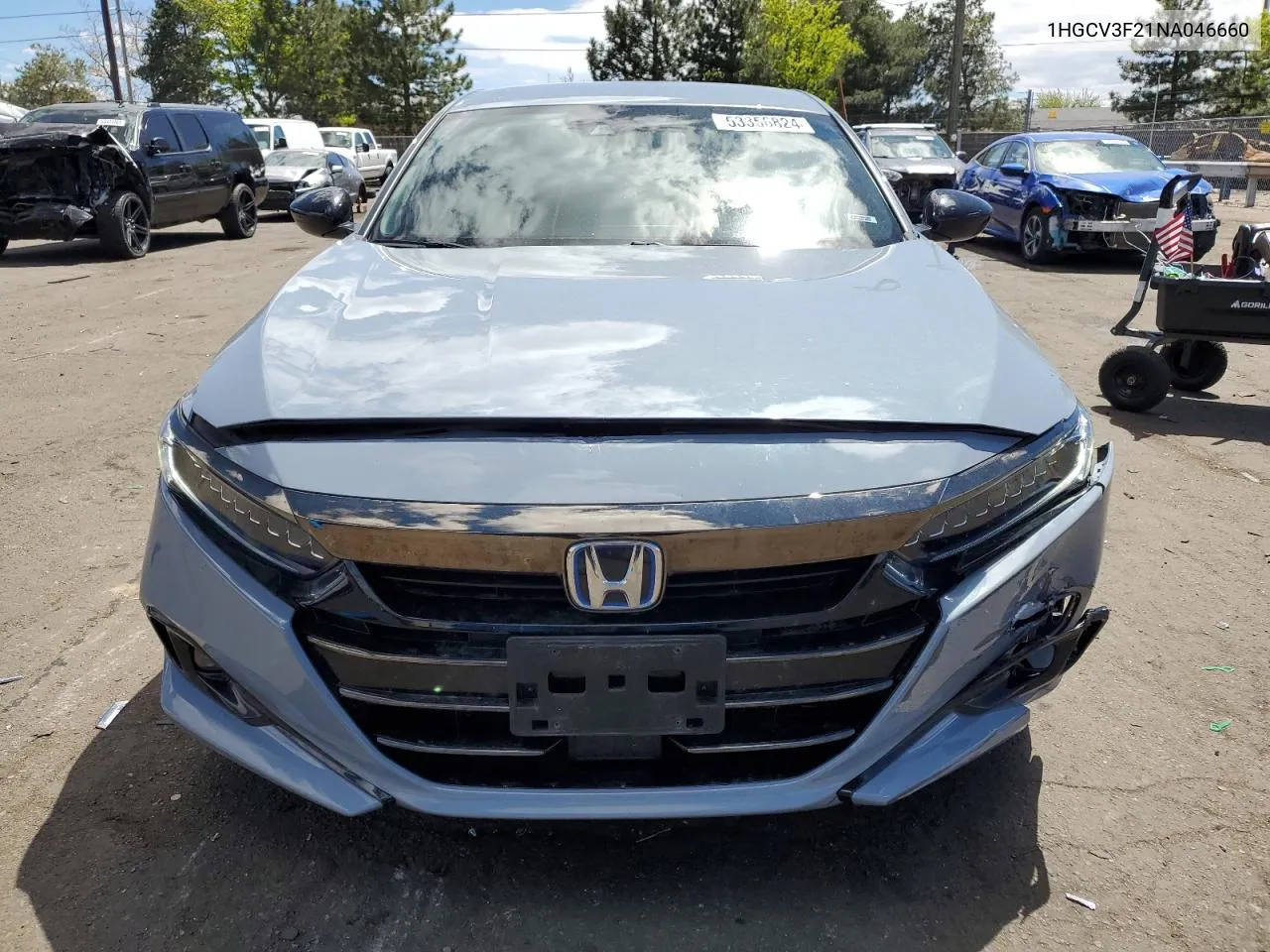 2022 Honda Accord Hybrid Sport VIN: 1HGCV3F21NA046660 Lot: 53356824