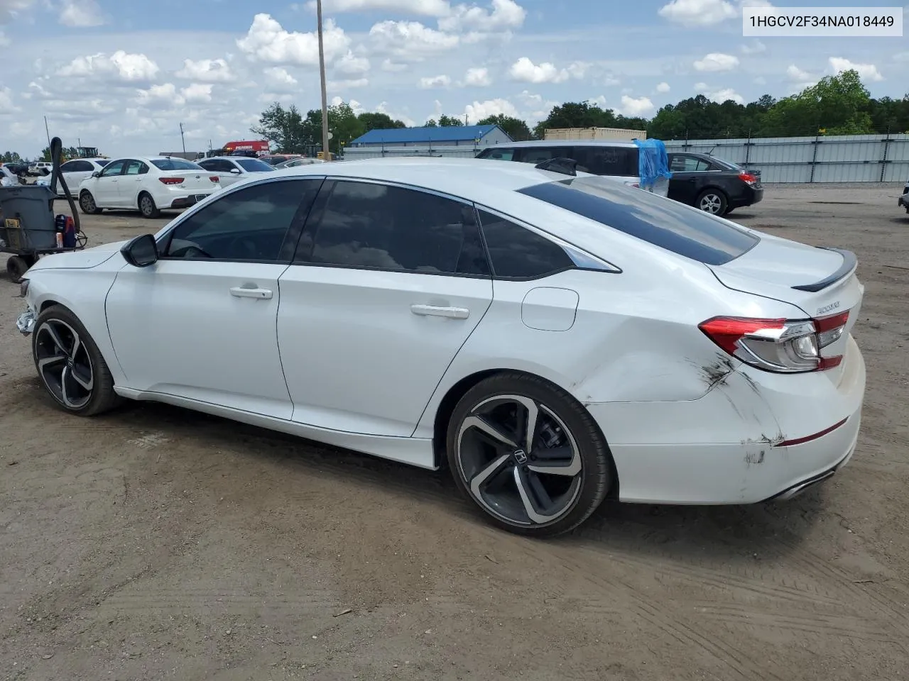 1HGCV2F34NA018449 2022 Honda Accord Sport