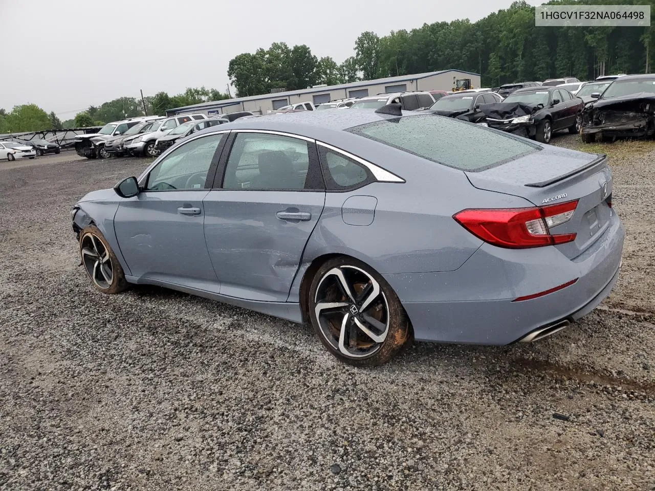 2022 Honda Accord Sport VIN: 1HGCV1F32NA064498 Lot: 53950234