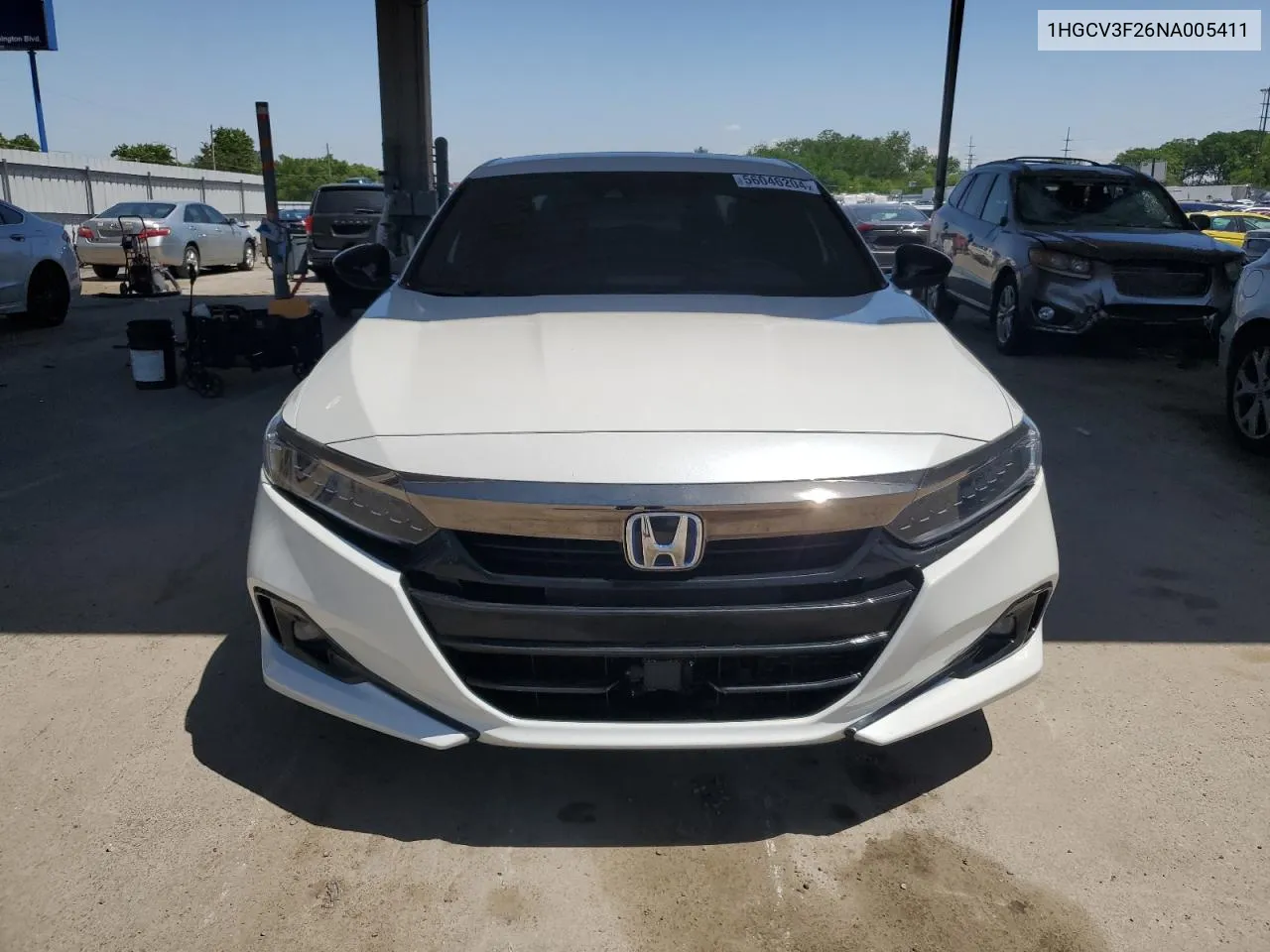 2022 Honda Accord Hybrid Sport VIN: 1HGCV3F26NA005411 Lot: 56046204