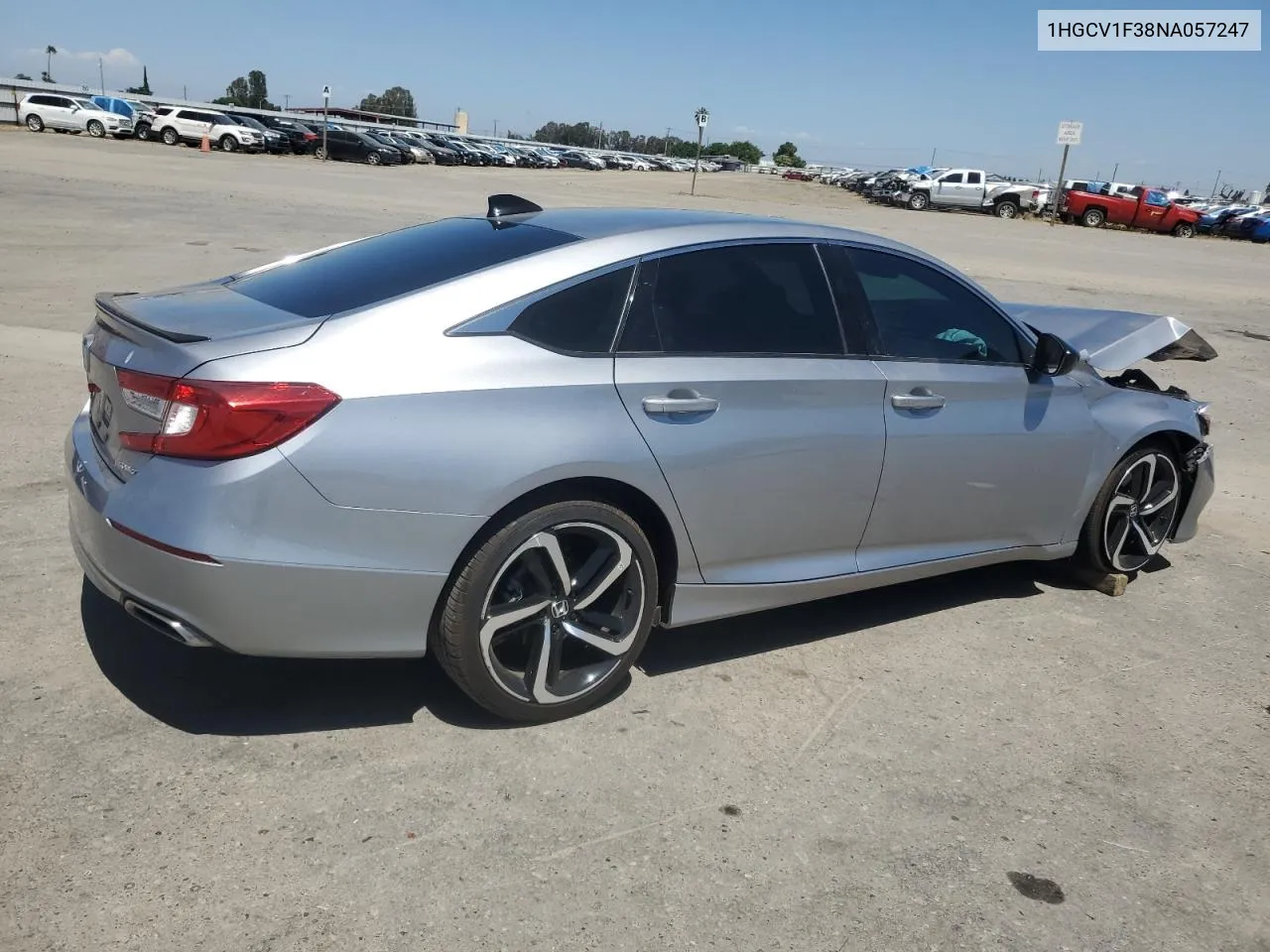 2022 Honda Accord Sport VIN: 1HGCV1F38NA057247 Lot: 56856634