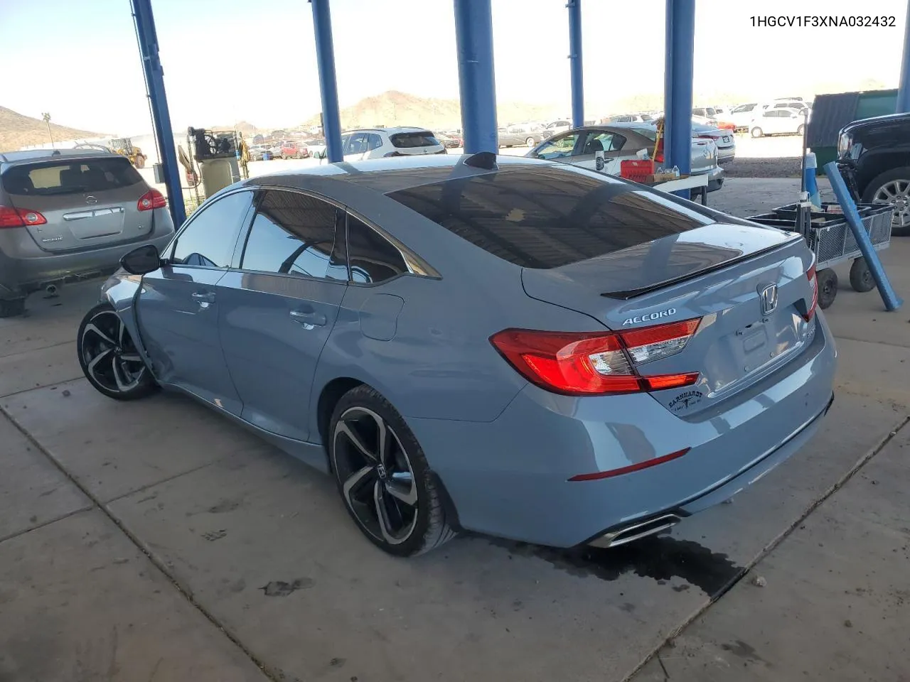 2022 Honda Accord Sport VIN: 1HGCV1F3XNA032432 Lot: 58361484