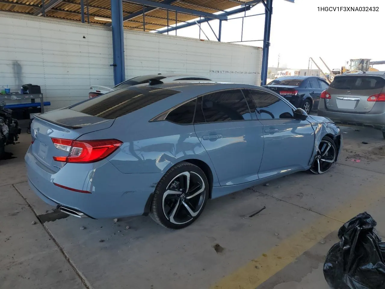 2022 Honda Accord Sport VIN: 1HGCV1F3XNA032432 Lot: 58361484