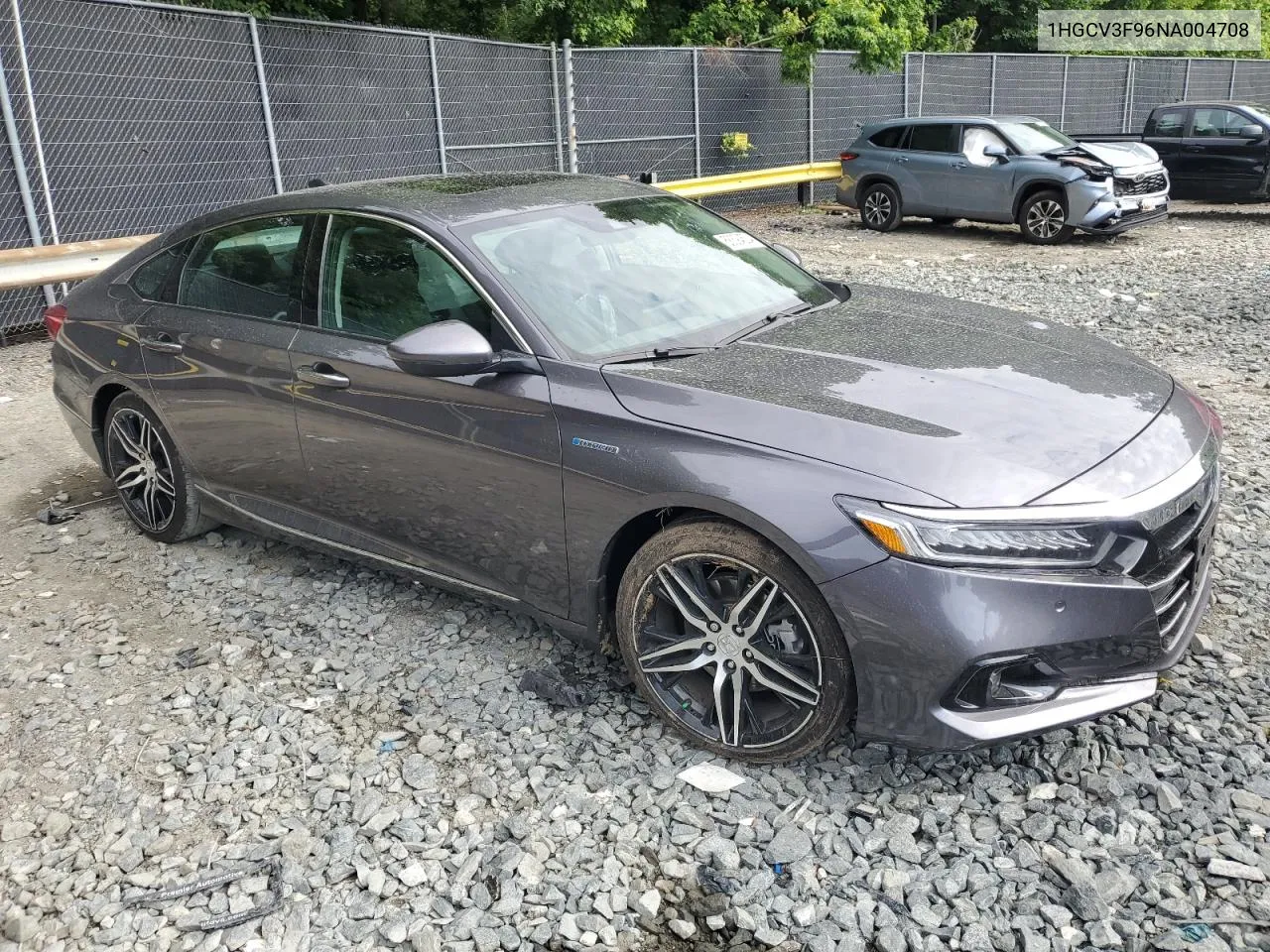 2022 Honda Accord Touring Hybrid VIN: 1HGCV3F96NA004708 Lot: 58394534