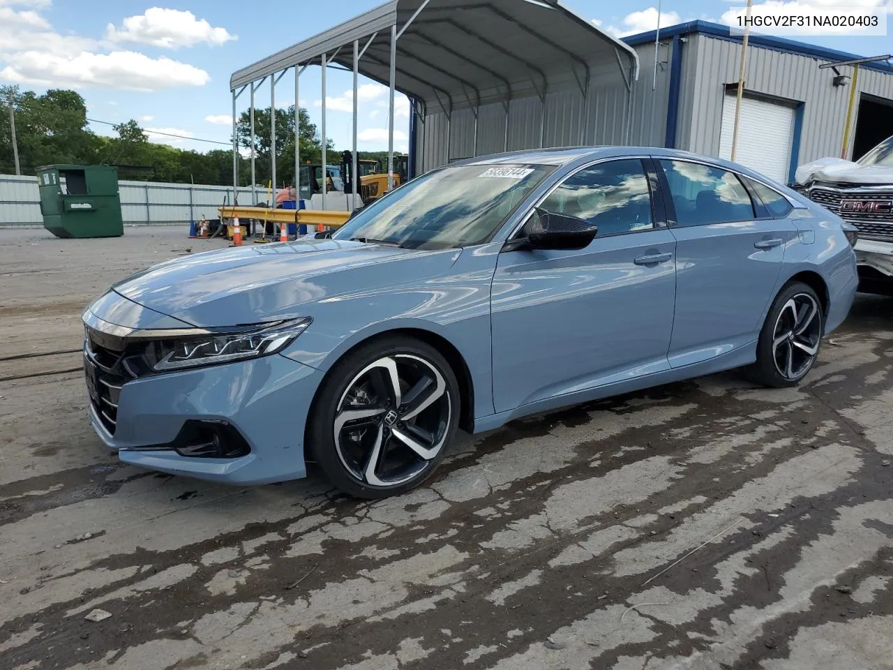 1HGCV2F31NA020403 2022 Honda Accord Sport