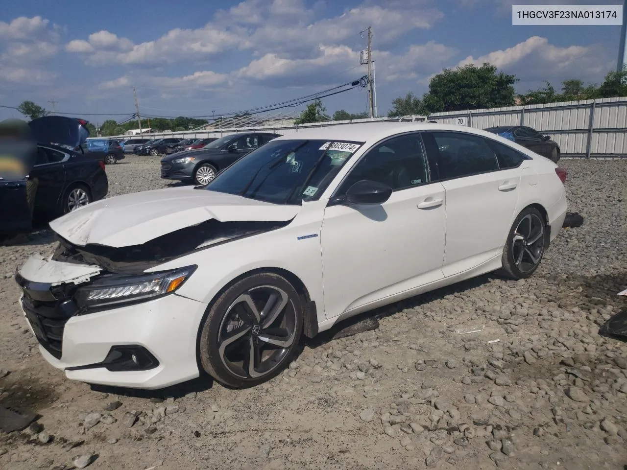 2022 Honda Accord Hybrid Sport VIN: 1HGCV3F23NA013174 Lot: 59803074