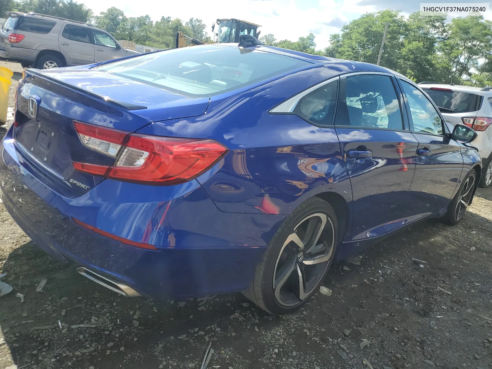 1HGCV1F37NA075240 2022 Honda Accord Sport