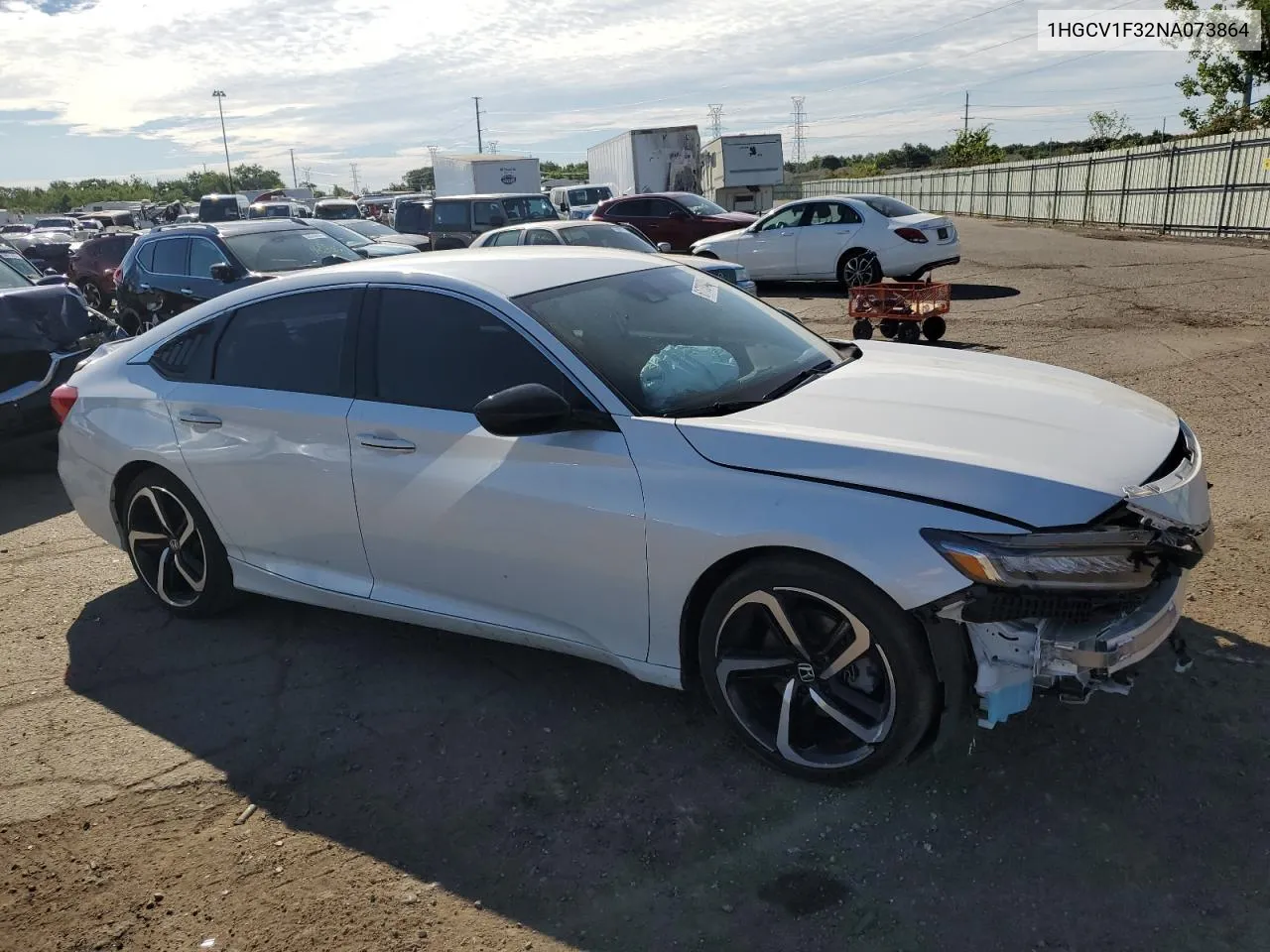 2022 Honda Accord Sport VIN: 1HGCV1F32NA073864 Lot: 61730404