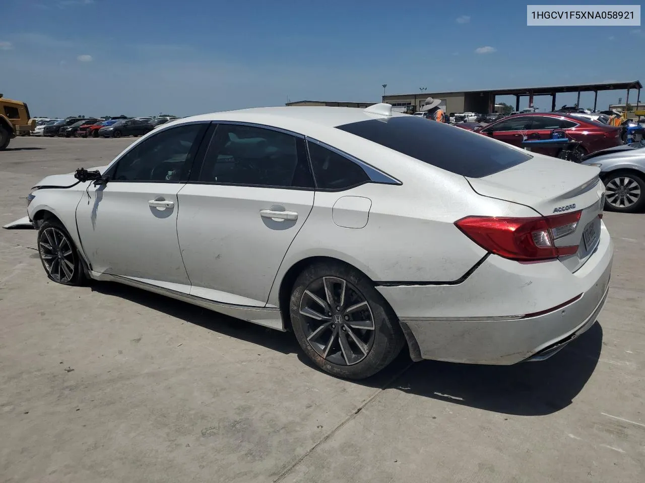 2022 Honda Accord Exl VIN: 1HGCV1F5XNA058921 Lot: 61753284