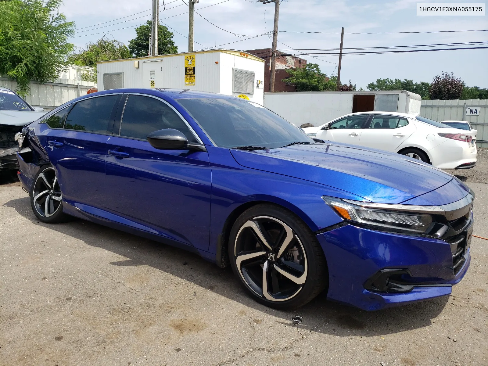 2022 Honda Accord Sport VIN: 1HGCV1F3XNA055175 Lot: 62704384