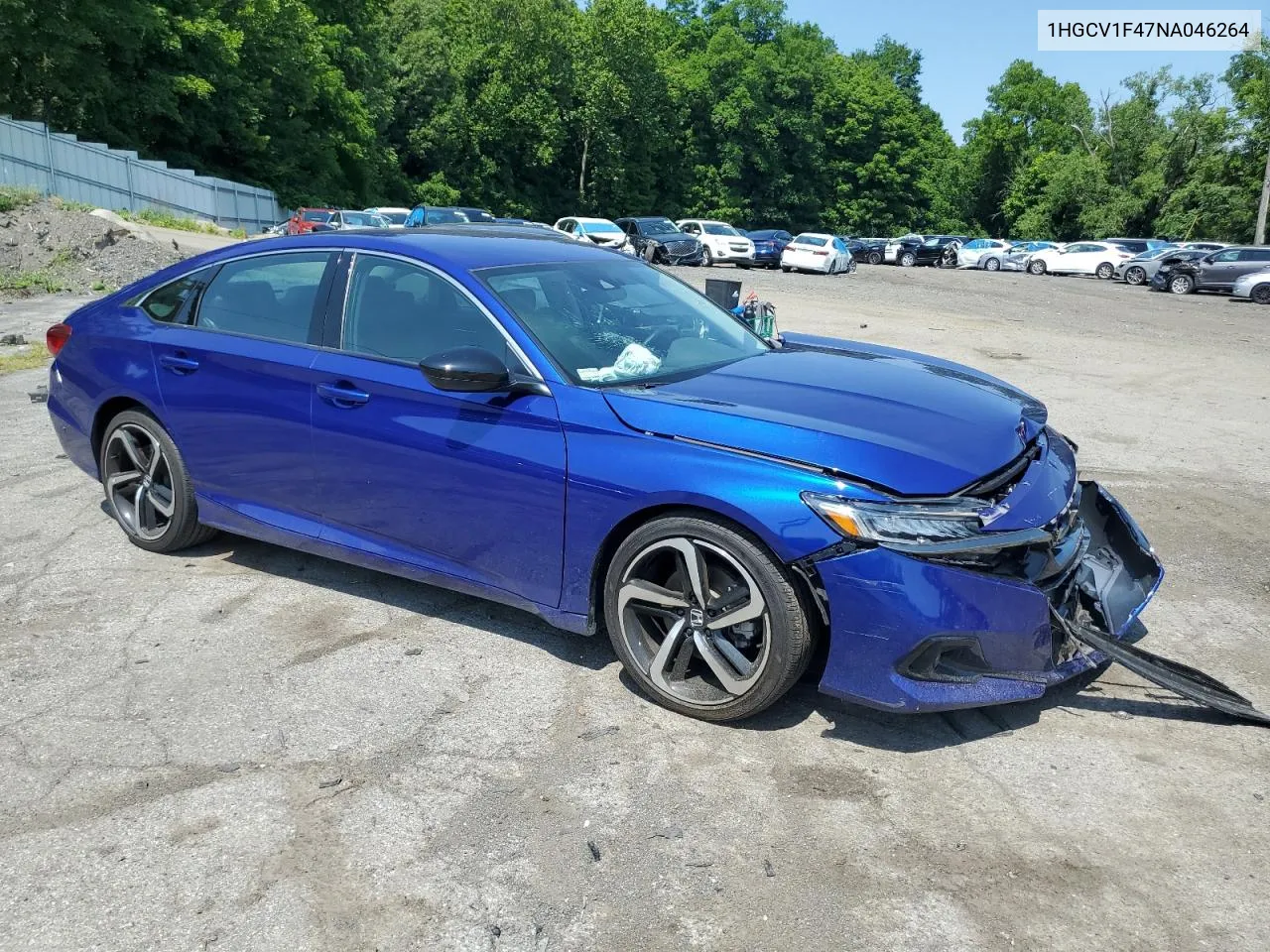 1HGCV1F47NA046264 2022 Honda Accord Sport Se