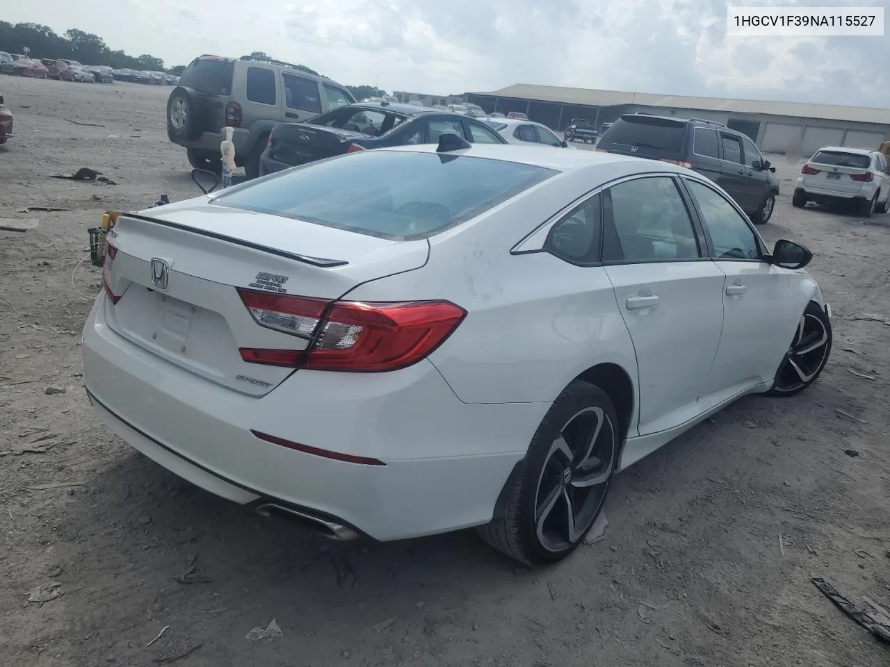 1HGCV1F39NA115527 2022 Honda Accord Sport