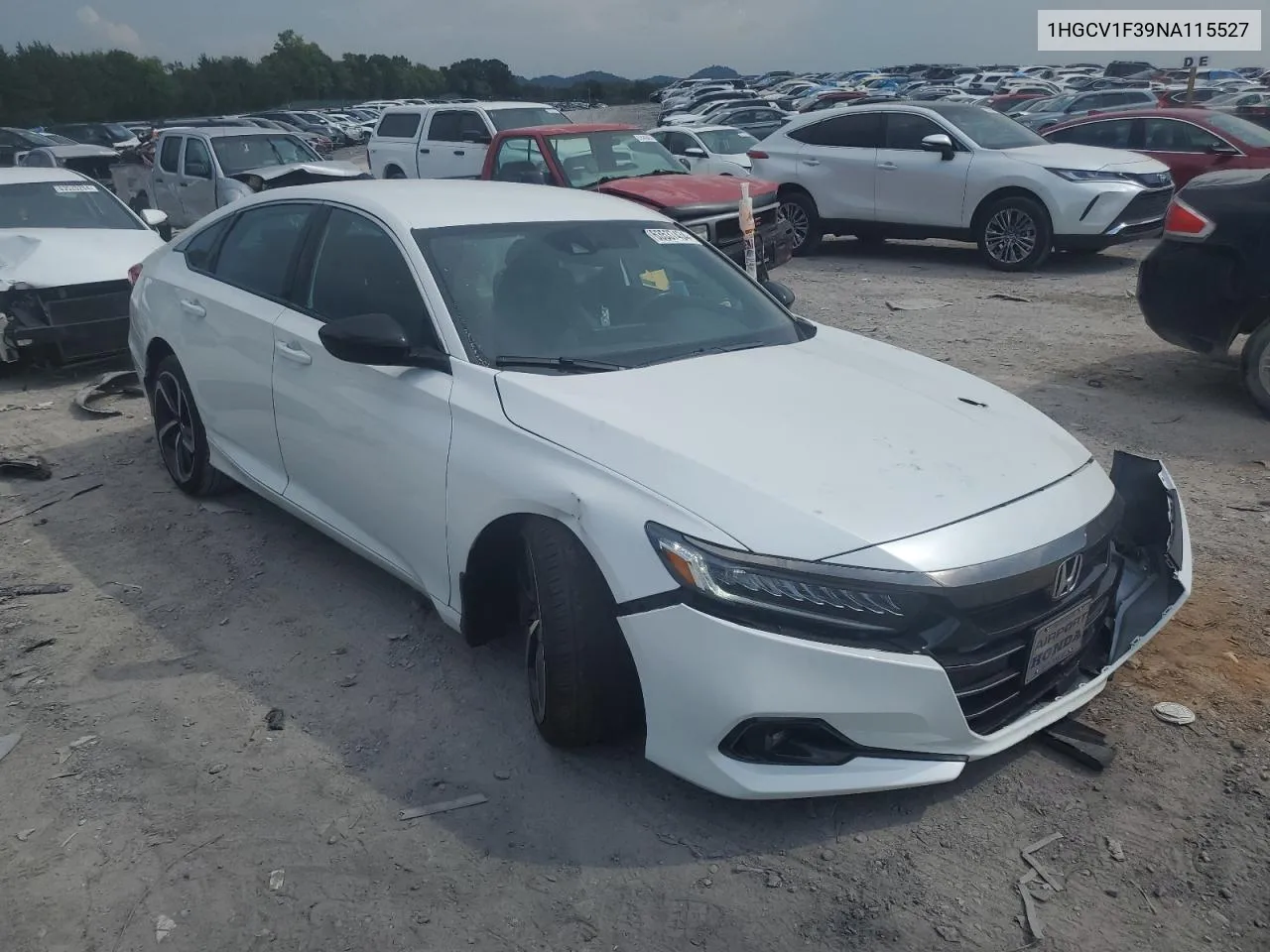 1HGCV1F39NA115527 2022 Honda Accord Sport