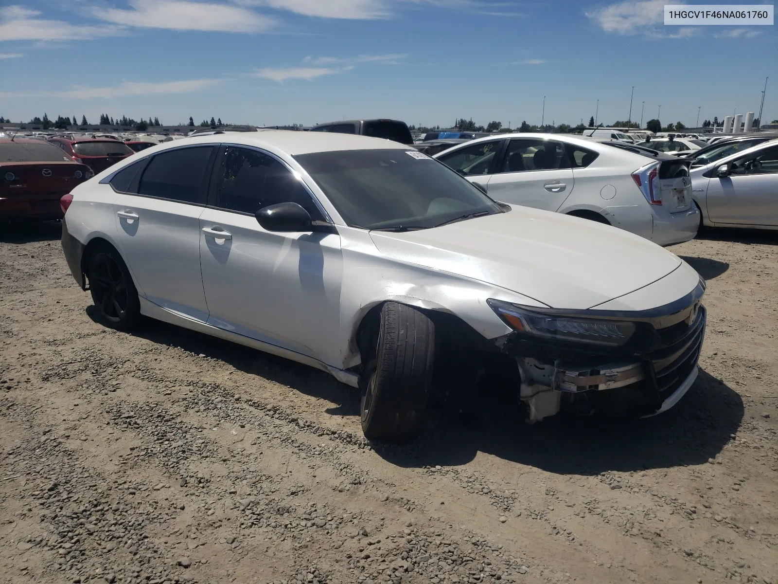 2022 Honda Accord Sport Se VIN: 1HGCV1F46NA061760 Lot: 40372684