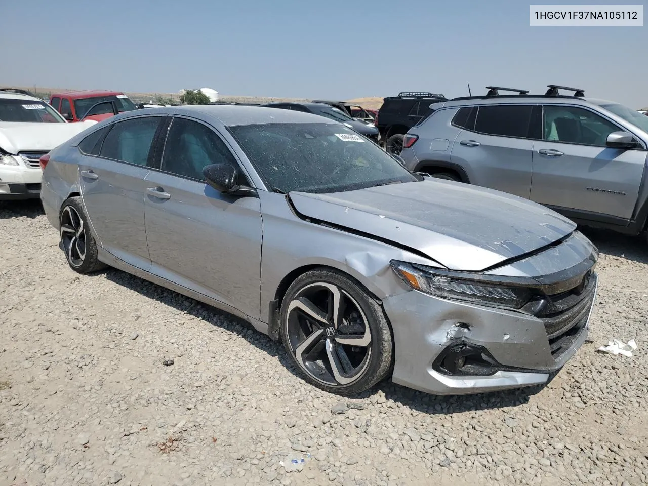 2022 Honda Accord Sport VIN: 1HGCV1F37NA105112 Lot: 64486854