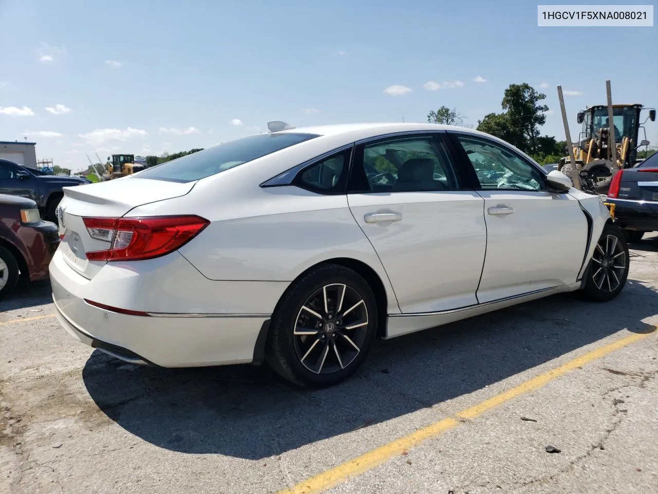 1HGCV1F5XNA008021 2022 Honda Accord Exl