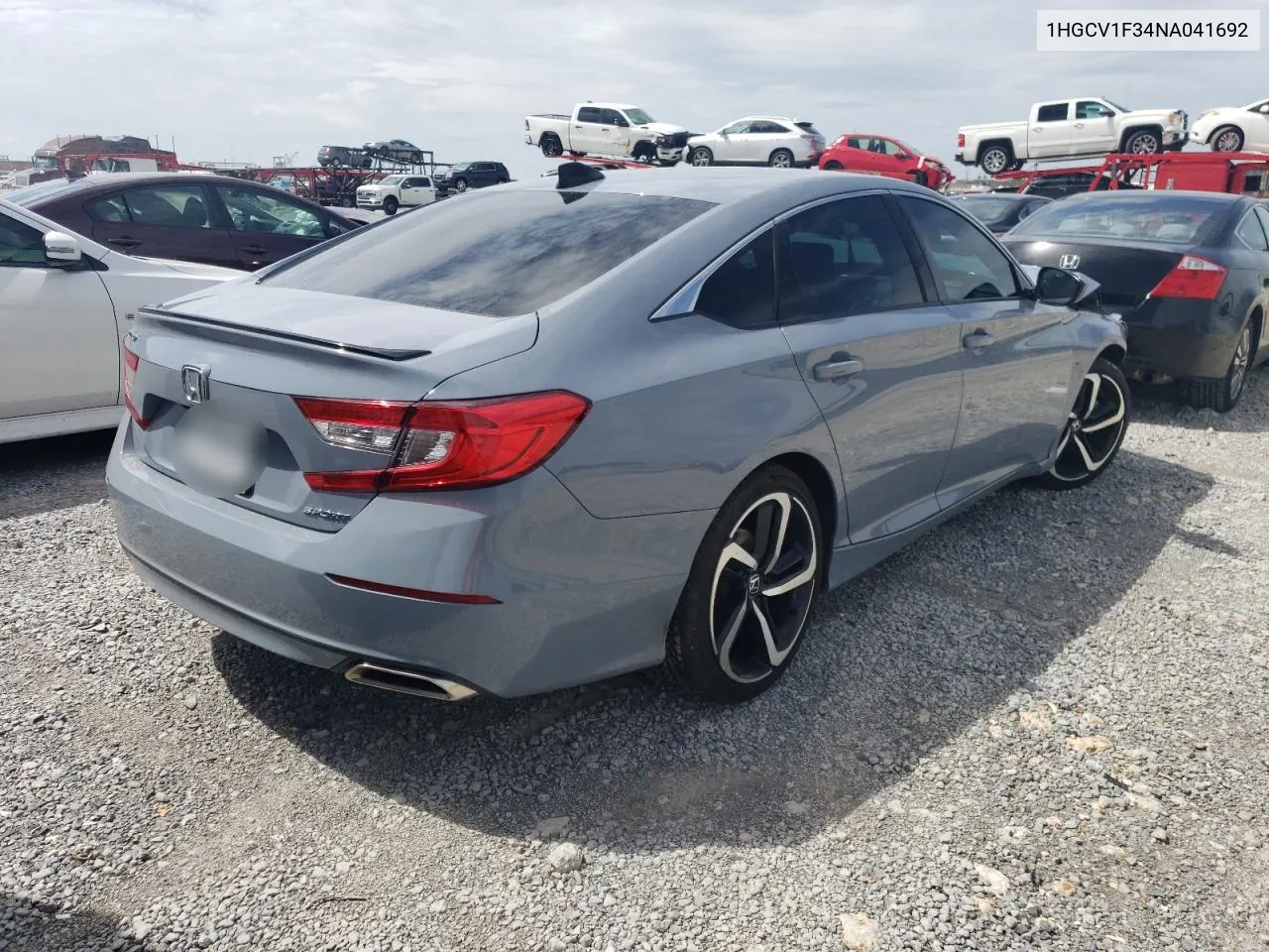 2022 Honda Accord Sport VIN: 1HGCV1F34NA041692 Lot: 64677624