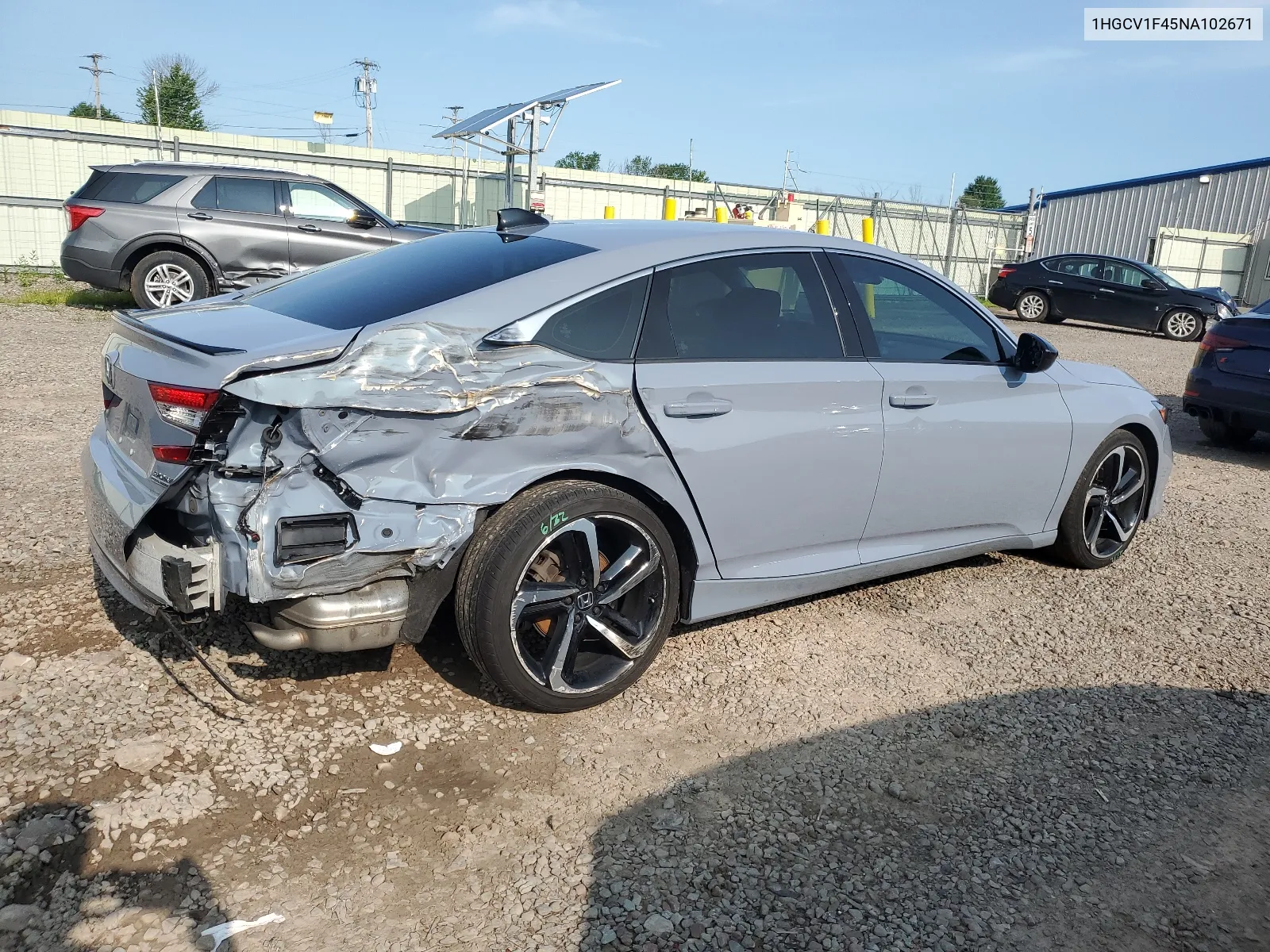 1HGCV1F45NA102671 2022 Honda Accord Sport Se