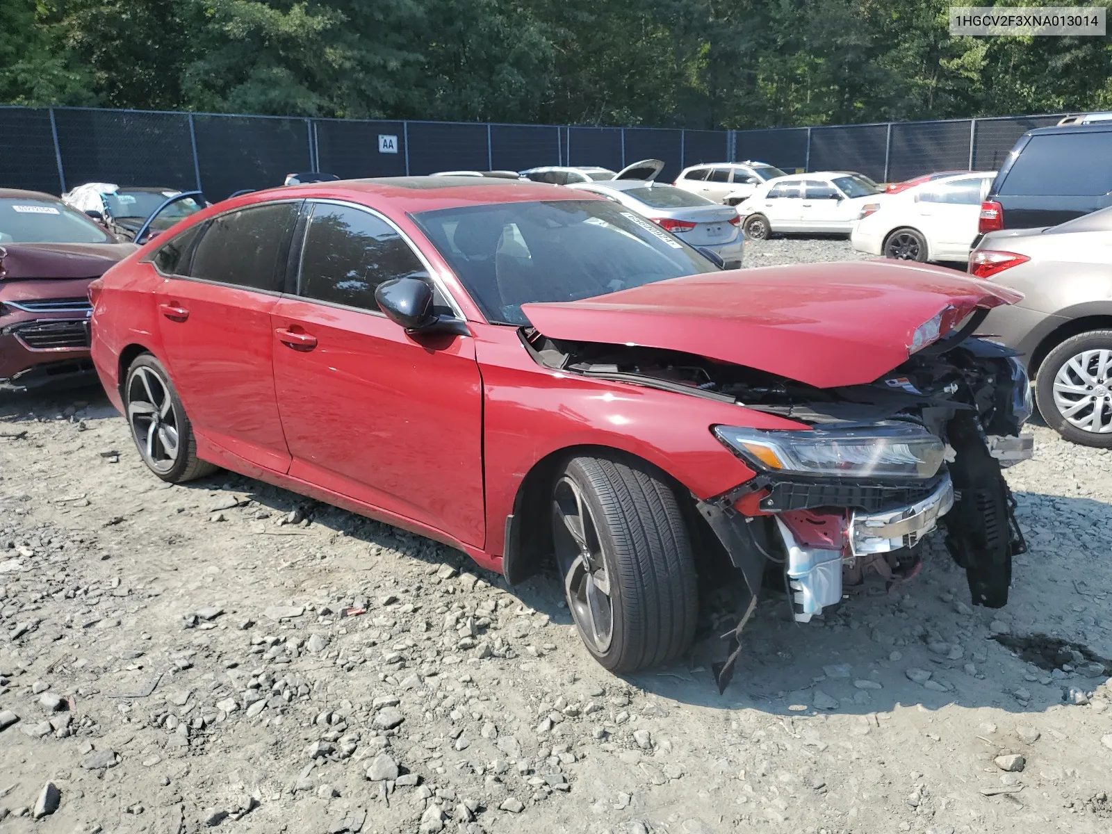 1HGCV2F3XNA013014 2022 Honda Accord Sport