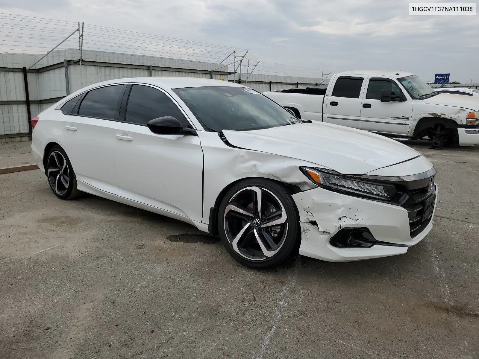 1HGCV1F37NA111038 2022 Honda Accord Sport