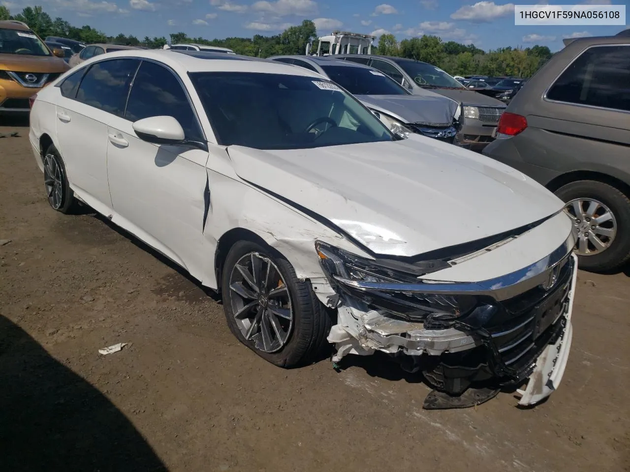 2022 Honda Accord Exl VIN: 1HGCV1F59NA056108 Lot: 66122624