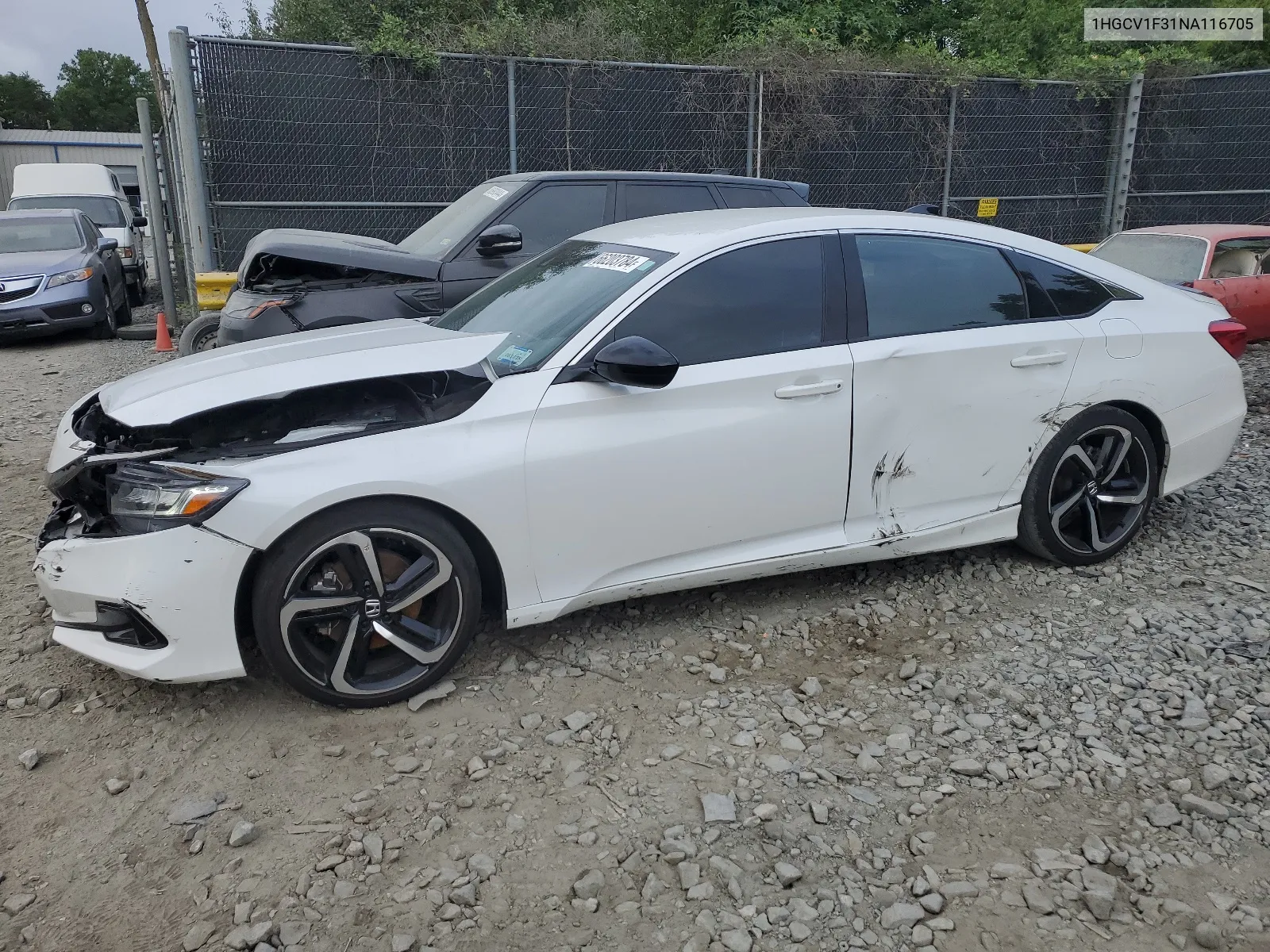 2022 Honda Accord Sport VIN: 1HGCV1F31NA116705 Lot: 66203784