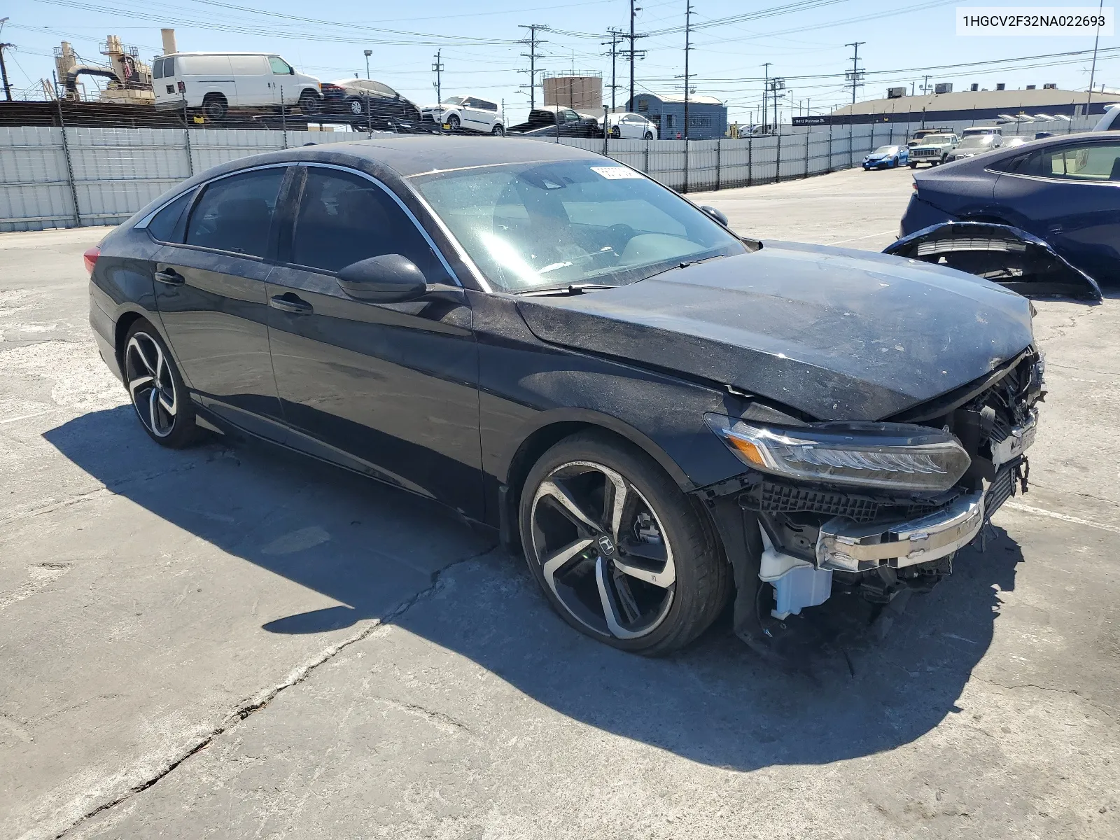 2022 Honda Accord Sport VIN: 1HGCV2F32NA022693 Lot: 66737034