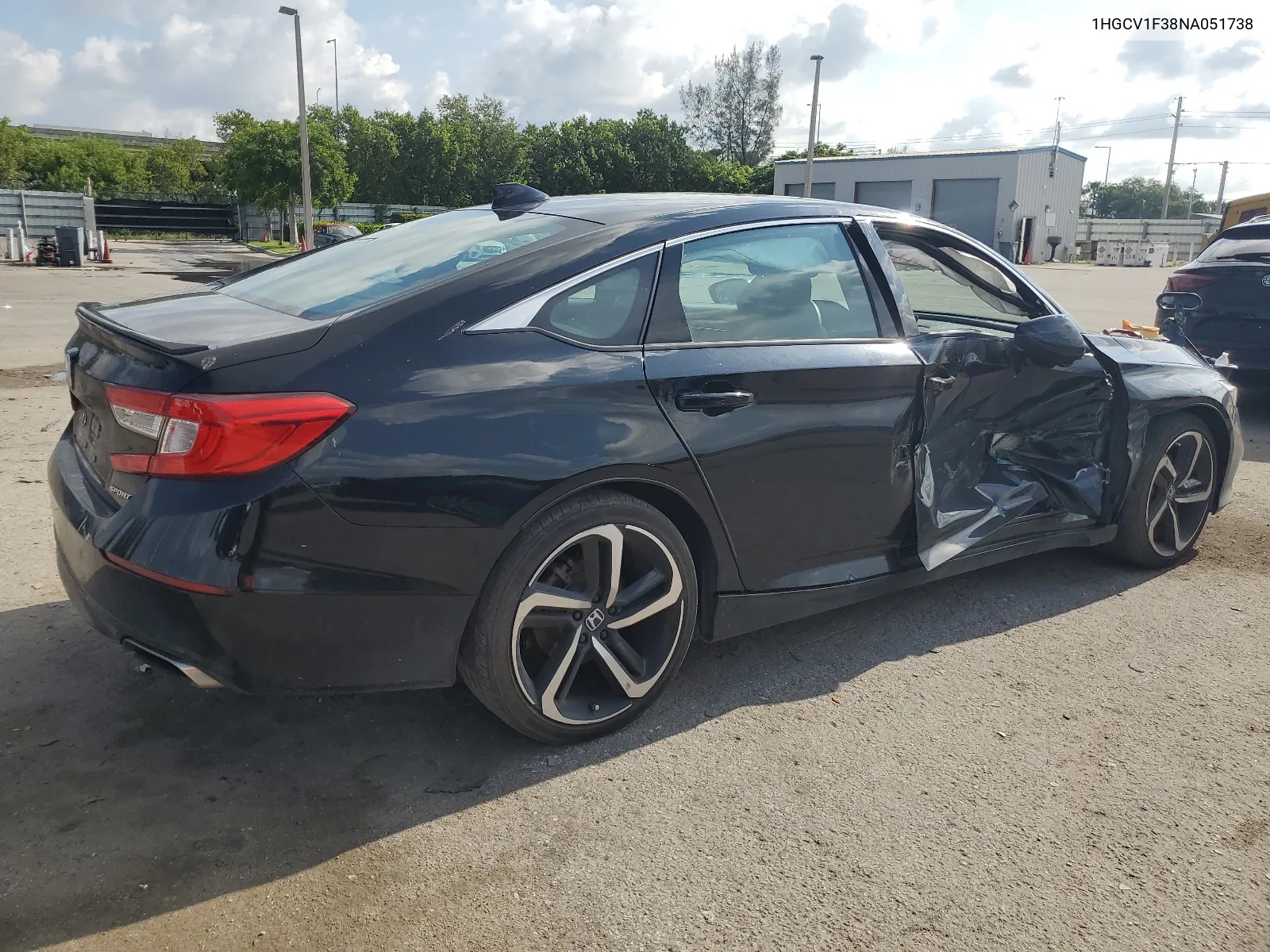 1HGCV1F38NA051738 2022 Honda Accord Sport