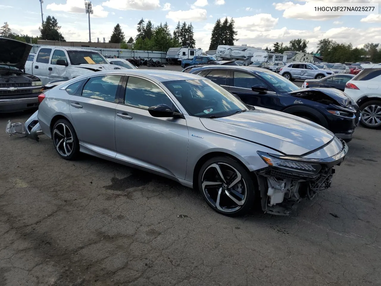 1HGCV3F27NA025277 2022 Honda Accord Hybrid Sport