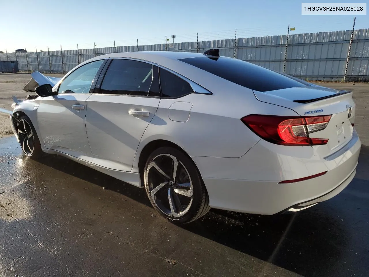 2022 Honda Accord Hybrid Sport VIN: 1HGCV3F28NA025028 Lot: 67059704