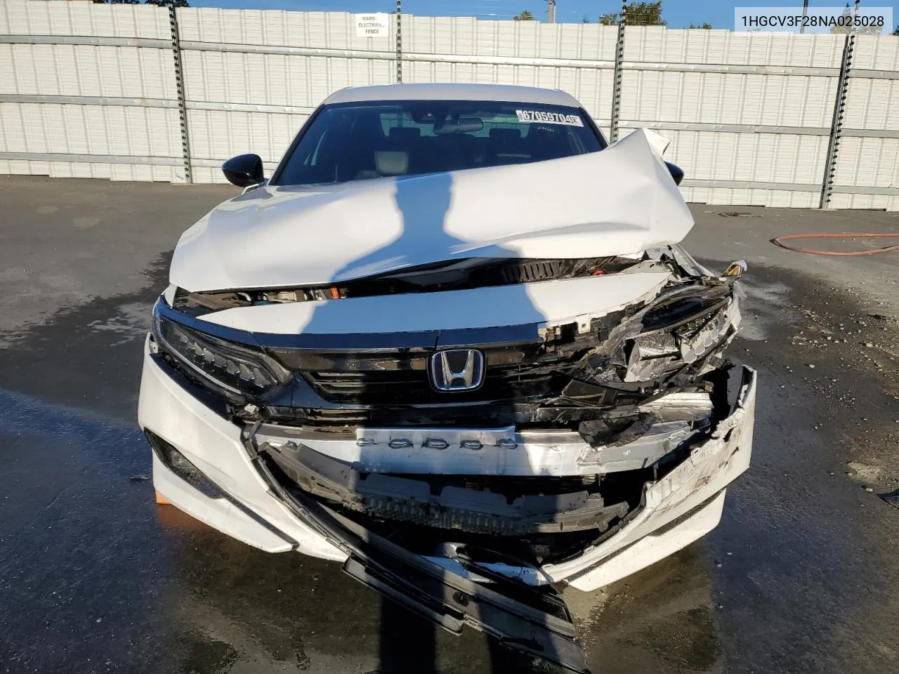 2022 Honda Accord Hybrid Sport VIN: 1HGCV3F28NA025028 Lot: 67059704