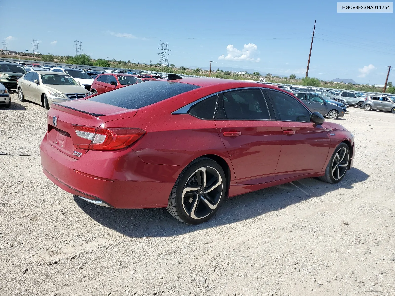 2022 Honda Accord Hybrid Sport VIN: 1HGCV3F23NA011764 Lot: 67205444