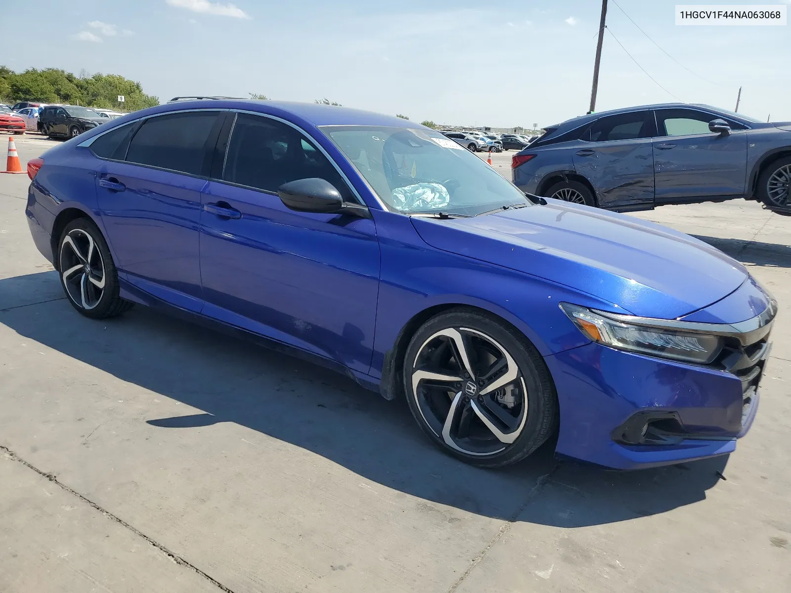 1HGCV1F44NA063068 2022 Honda Accord Sport Se